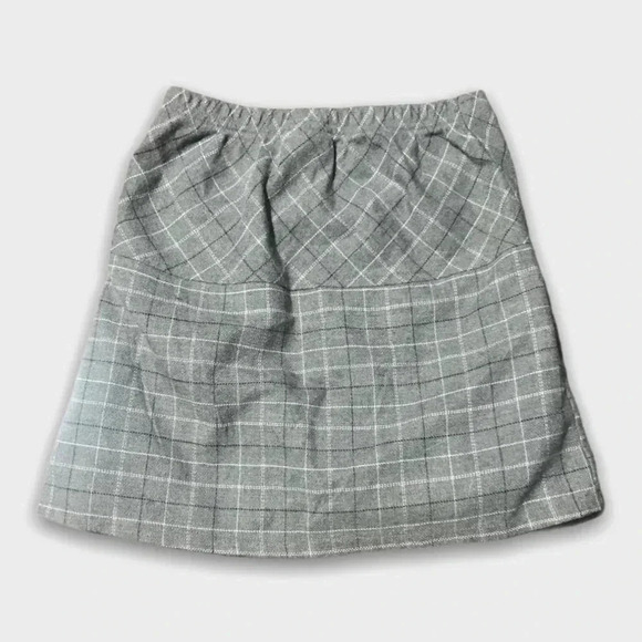 Dark Gray Ruffled  Skirt - Picture 3 of 4